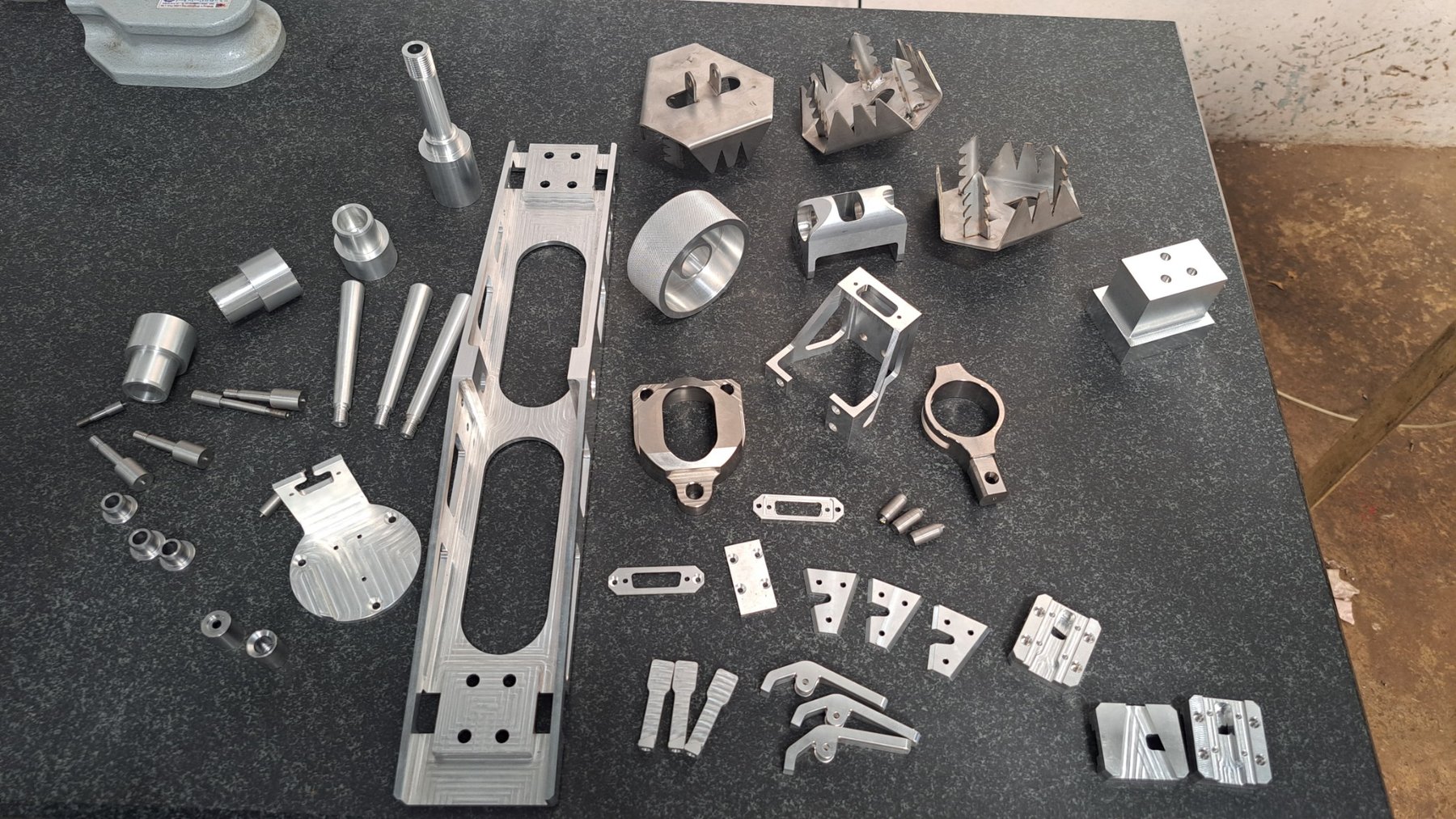 Variety of precision machined engineering components